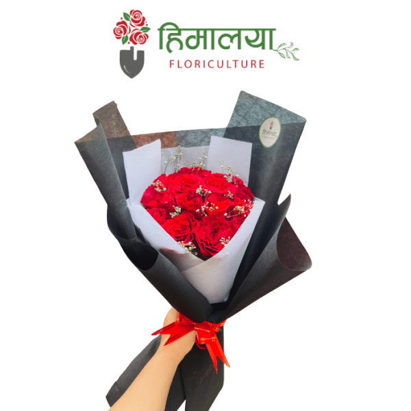Red Roses Bouquet - 18 Stems