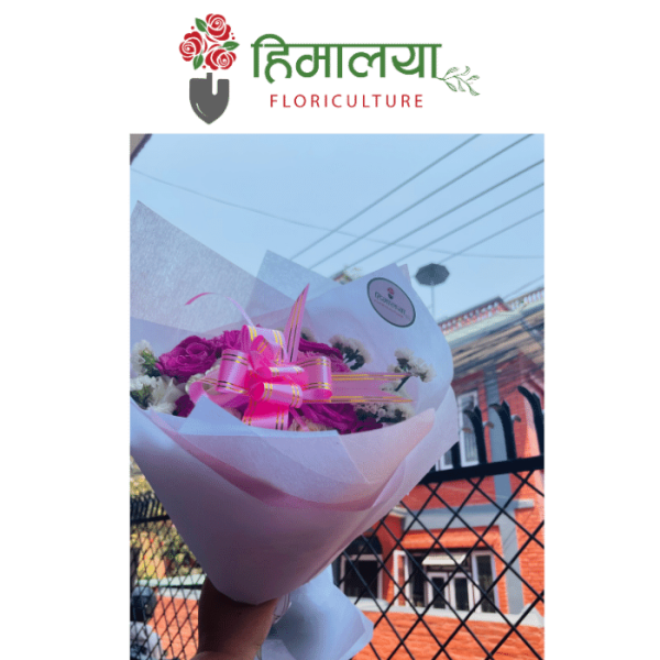 Pink rose bouquet