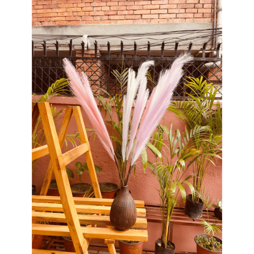 Hand Made Dry Flowers with Vase